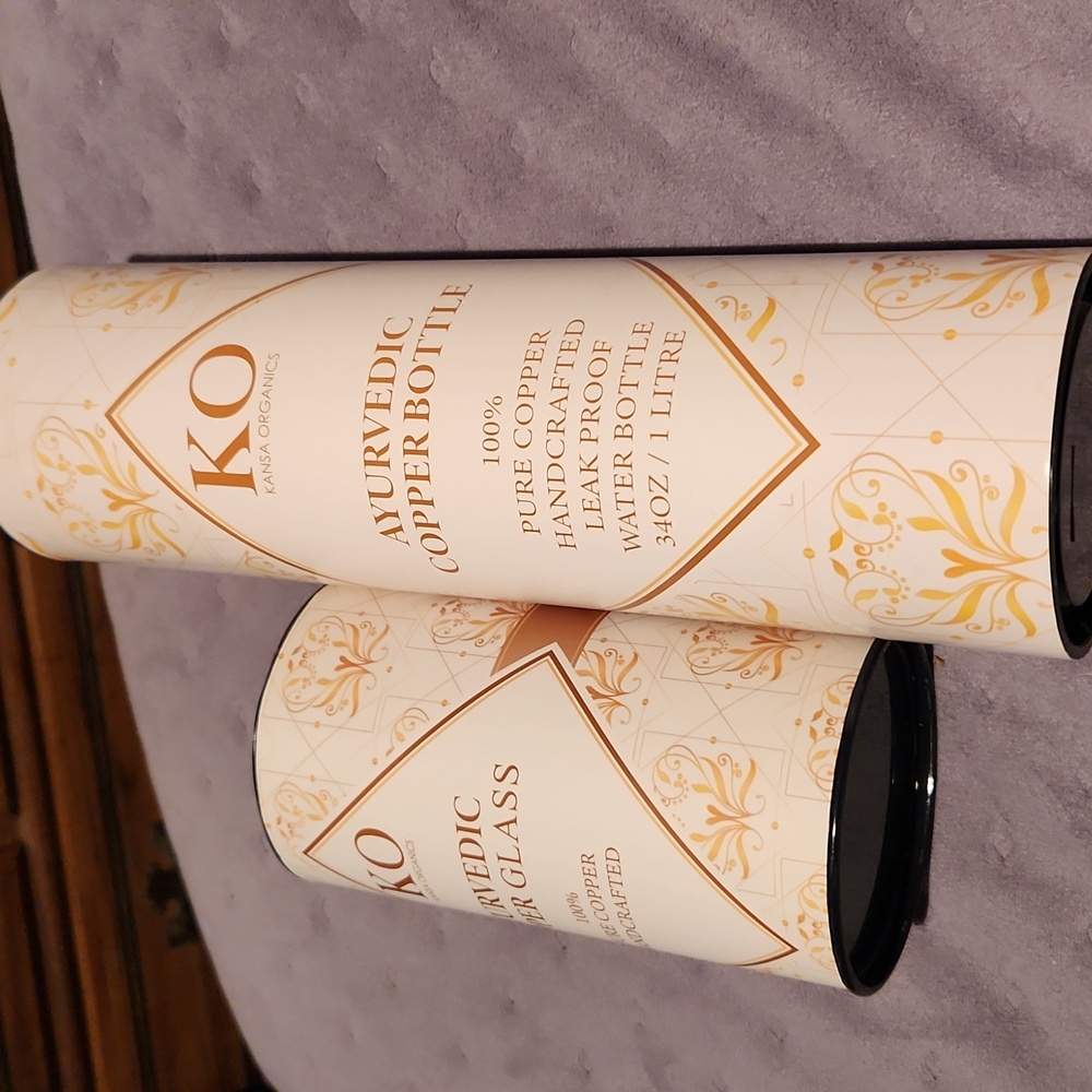 Copper bottle and cups